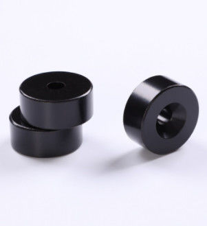 حلقه پوشش اپوکسی مشکی آهنرباهای NdFeB حلقه مغناطیسی فوق العاده قوی سفارشی