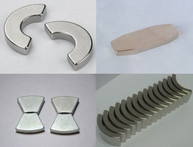 آهنرباهای NdFeB Arc Coating Zn N35-N52 ISO14001 آهنرباهای سفارشی شکل
