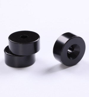 حلقه پوشش اپوکسی مشکی آهنرباهای NdFeB حلقه مغناطیسی فوق العاده قوی سفارشی